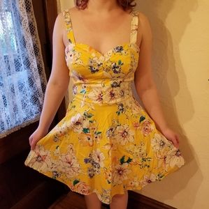 Floral Yellow Dress